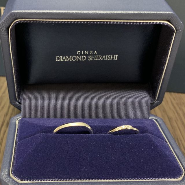 【銀座ダイヤモンドシライシの口コミ】 ダイヤが入っているものを選びたかったのですが、職業的にあまり目立ちす…
