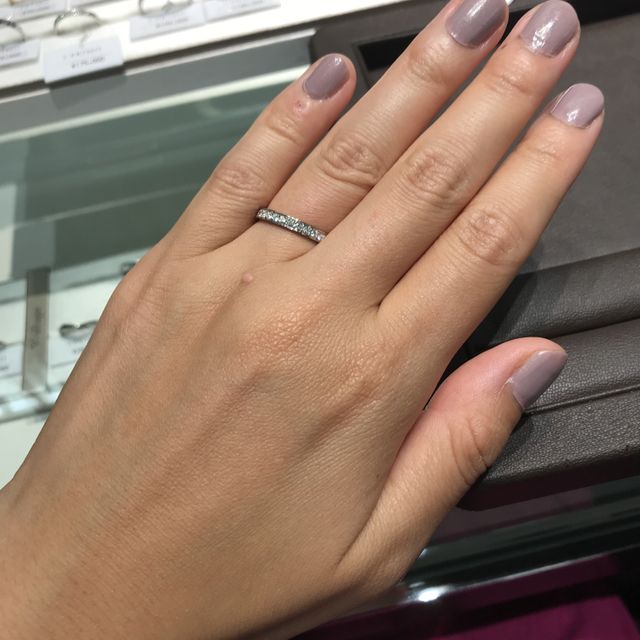 【アイプリモ(I-PRIMO)の口コミ】 エタニティリングが欲しかったので、こちらを試着させていただきました。…