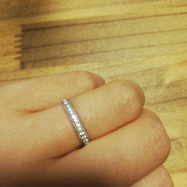 【ヴァンドーム青山(VENDOME AOYAMA)の口コミ】 旦那さんと同じデザインかつ
少し凝ったデザインにしたかったので。
ティ…