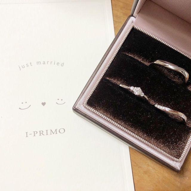 【アイプリモ(I-PRIMO)の口コミ】 婚約指輪がアイプリモだったので、あわせて同じブランドで…と思っ…