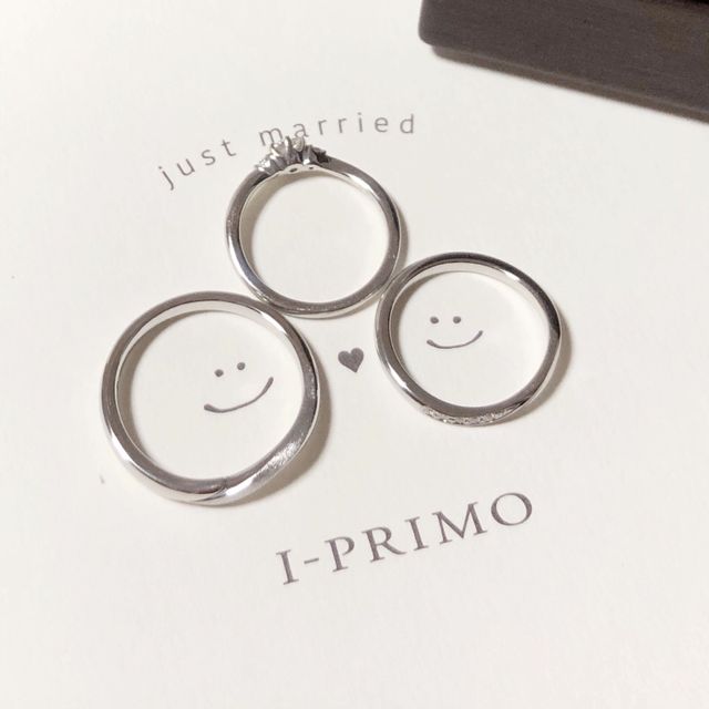 【アイプリモ(I-PRIMO)の口コミ】 婚約指輪がアイプリモだったので、あわせて同じブランドで…と思っ…