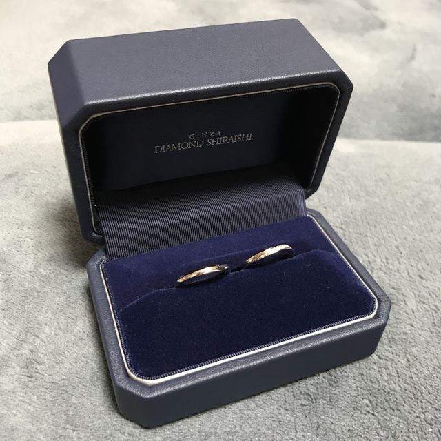 【銀座ダイヤモンドシライシの口コミ】 シンプルのがいいのですが、ダイヤモンドもやはり少しはほしくて、このデ…