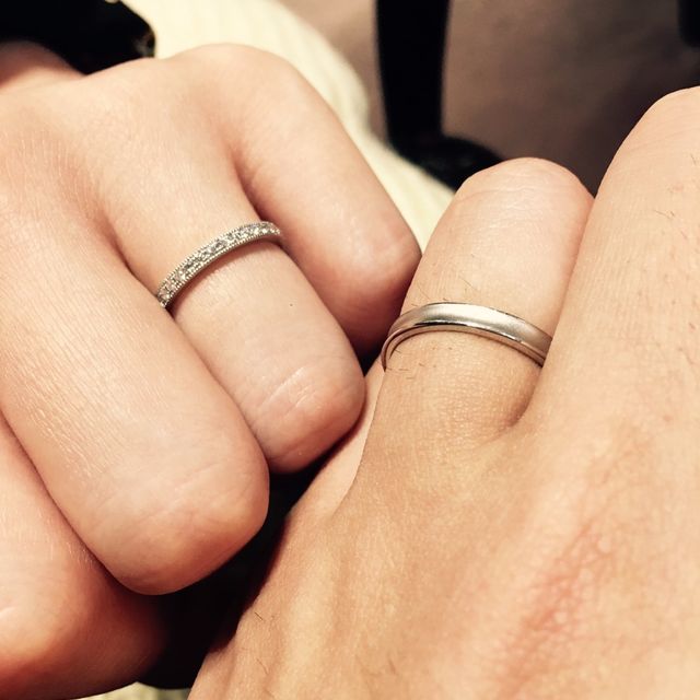 【ケイウノ ブライダル(K.UNO BRIDAL)の口コミ】 シンプルですが、飽きのこないデザインがよかったです。
また、既製品も色…