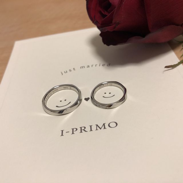 【アイプリモ(I-PRIMO)の口コミ】 男性側もデザインがあるものがよかったのと、同じシリーズのペアにしたか…