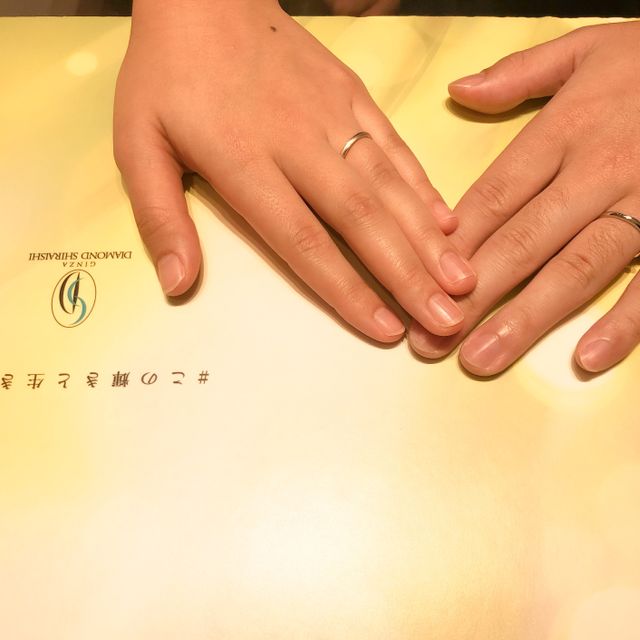 【銀座ダイヤモンドシライシの口コミ】 普段指輪をつけないため、どんな指輪がいいかもわからず探しに行きました…