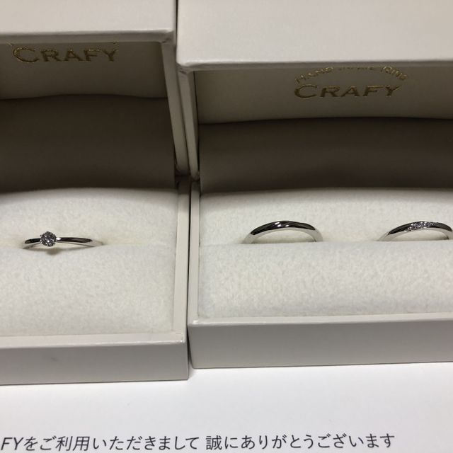 【CRAFY(クラフィ)の口コミ】 指輪のデザインについては、手作りではありますが、ある程度のサンプルは…