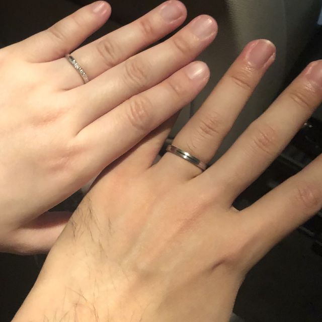 【銀座ダイヤモンドシライシの口コミ】 付けたまま生活してもあまり気にならないよう、ゴツゴツ、キラキラしてい…