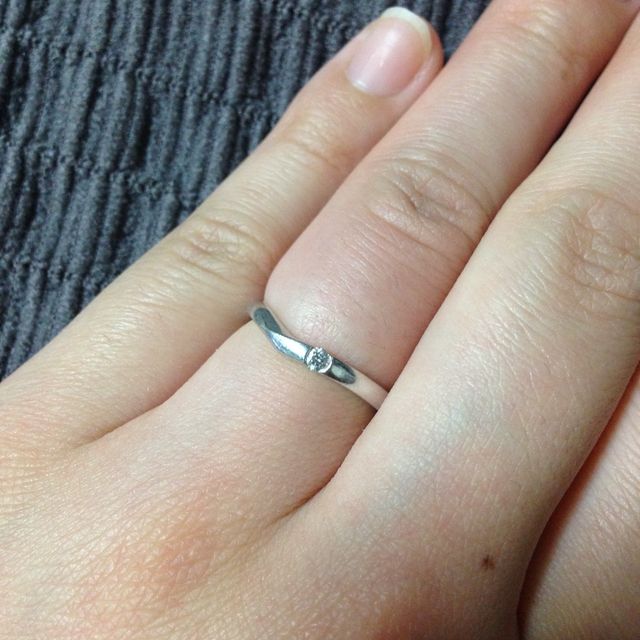 【TRECENTI(トレセンテ)の口コミ】 ブライダル雑誌の式場相談の後、いくつかのブランドの指輪を見せてもらい…