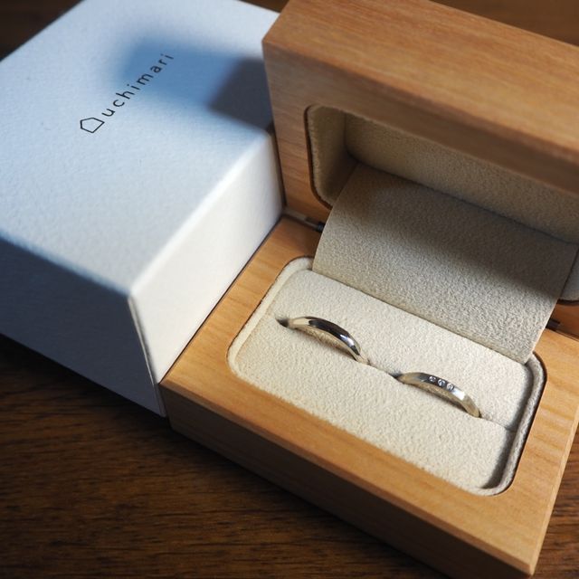 【uchimari(ウチマリ)の口コミ】 他にはないふたりだけのオリジナルリングが作れるところに魅力を感じまし…