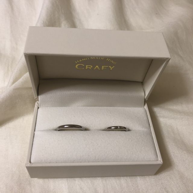 【CRAFY(クラフィ)の口コミ】 思い出に残したく、自分たちで指輪を作ることに決めました。二人とも不器…
