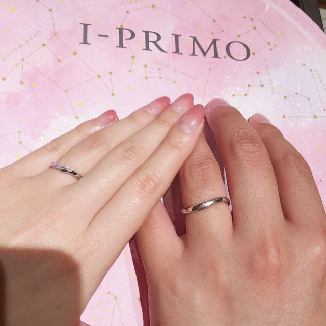 【アイプリモ(I-PRIMO)の口コミ】 婚約指輪は私が選ばせてもらったので、結婚指輪は主人メインで選びました…