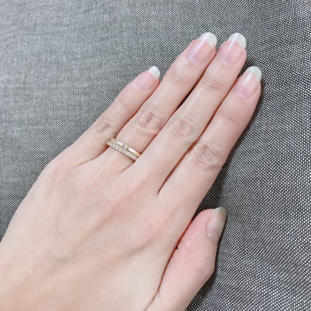 【ENUOVE(イノーヴェ)の口コミ】 主人からのプロポーズの際は婚約指輪がなかったので、結婚指輪を一緒に買…