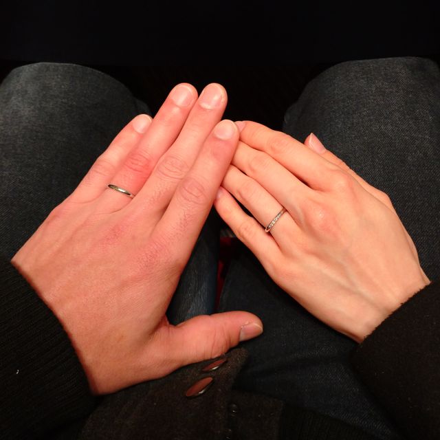 【銀座ダイヤモンドシライシの口コミ】 私は手が大きいからか、試着時に店員さんから「シンプルなものがお似合い…