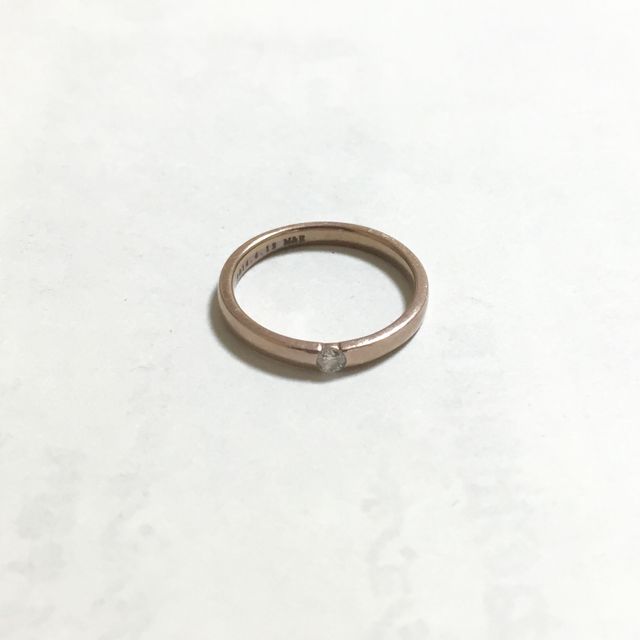 【COCKTAIL(カクテル)の口コミ】 主人はシルバー、私はピンクゴールドで共にシンプルなペアリングの指輪を…