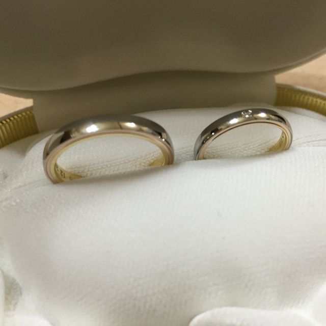 【カオキ　ダイヤモンド専門卸直営店の口コミ】 製法が変わっていて、オリジナルと聞き、決めました。
デザインも一見普通…