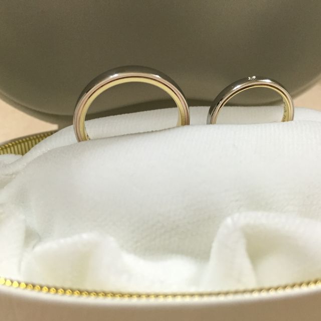 【カオキ　ダイヤモンド専門卸直営店の口コミ】 製法が変わっていて、オリジナルと聞き、決めました。
デザインも一見普通…