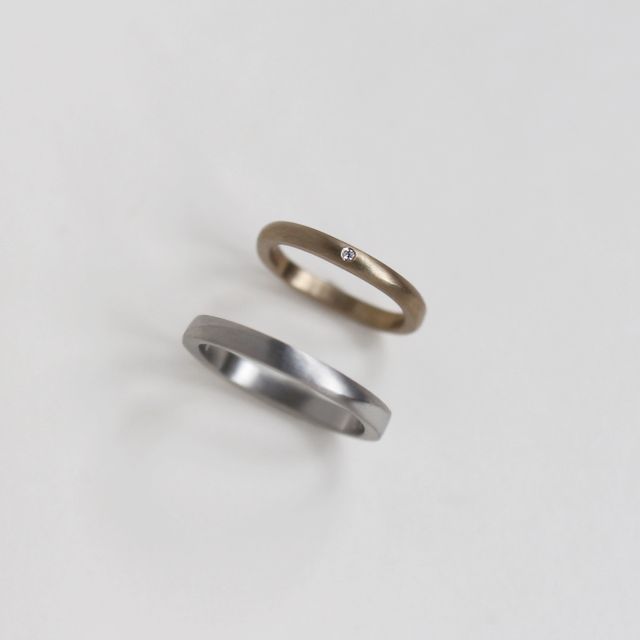 【mina.jewelry(ミナジュエリー)の口コミ】 夫が指輪をつけ慣れておらず、既製品ではつけ心地がしっくりこなかったの…