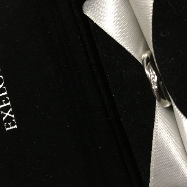 【エクセルコダイヤモンド(EXELCO DIAMOND)の口コミ】 婚約指輪は違うメーカーのものだった為、重ね付けしても合うデザインを探…