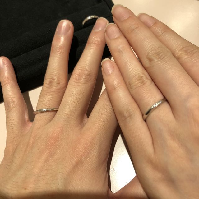 【TRECENTI(トレセンテ)の口コミ】 内甲丸の指輪で着け心地が良かったことと、ダイヤが主張しすぎずとてもキ…