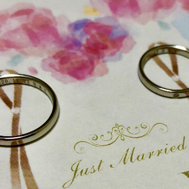 【アイプリモ(I-PRIMO)の口コミ】 結婚指輪は、シンプルなものを探していましたが、試着しているうちに、一…