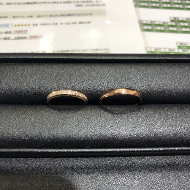 【NEO STYLE ORDER(ネオスタイルオーダー)の口コミ】 ダイヤが一周使ってありますが角ダイヤを使用しているので光の反射具合が…