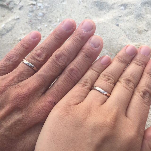 【ケイウノ ブライダル(K.UNO BRIDAL)の口コミ】 既成のリングをいくつか他のお店で試してみて、なかなか希望に合うものが…