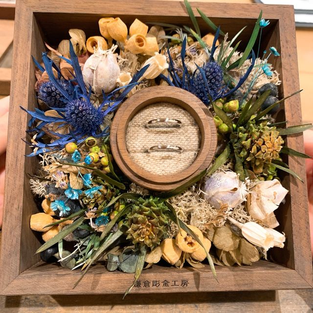 【鎌倉彫金工房の口コミ】 インターネットで自分たちの手で指輪を作れるところがあると知り、特にブ…