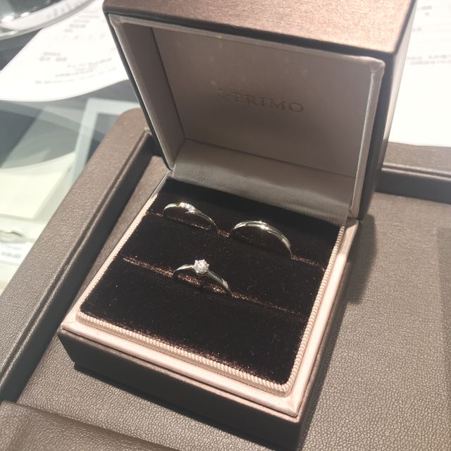 【アイプリモ(I-PRIMO)の口コミ】 二回程来店し、何度か試着をしてこの結婚指輪に決めました。女性の方はエ…