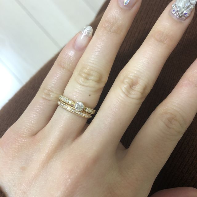 【アイプリモ(I-PRIMO)の口コミ】 以前から2人でイエローゴールドが良いと話していて、みた瞬間即決しました…