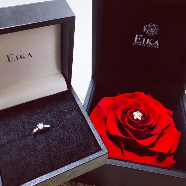 【EIKA(エイカ)の口コミ】 プロポーズ時に貰ったものなので、彼から聞いた決め手にはなりますが、指…