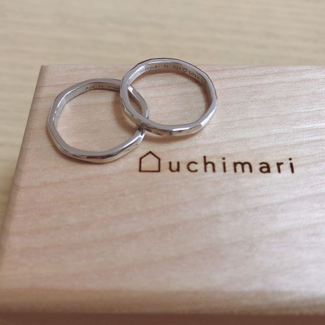【uchimari(ウチマリ)の口コミ】 世界で1つしかないどこにも売っていない私たちだけの特別な指輪が欲しくて…