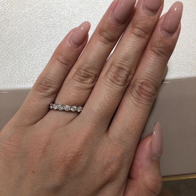 【MIKIMOTO(ミキモト)の口コミ】 ダイヤ一粒一粒の存在感があり、着ければテンションが上がるリングでした…