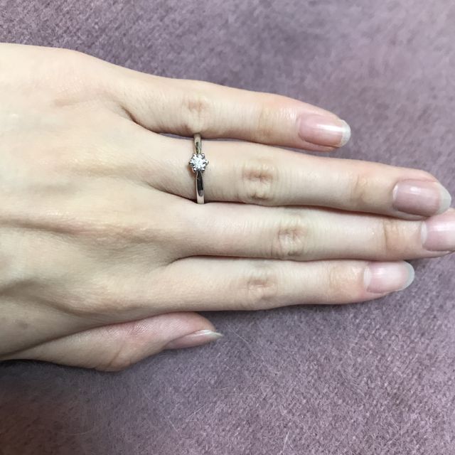 【アイプリモ(I-PRIMO)の口コミ】 1粒ダイヤの王道のエンゲージリングをあまり良いと思ったことがなかったの…