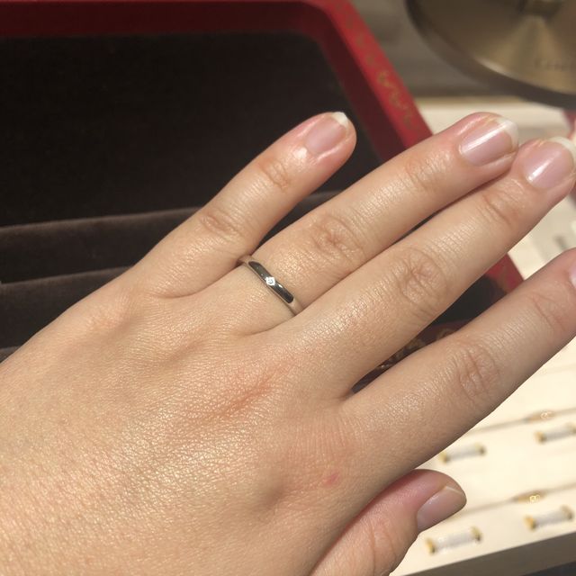 【カルティエ(Cartier)の口コミ】 カルティエのバレリーナは上品で、1895リングと悩みましたが、付け比べる…