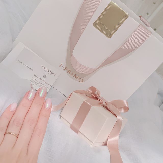 【アイプリモ(I-PRIMO)の口コミ】 2人の条件として、デザインはピンクゴールドのストレートタイプで、つけ心…
