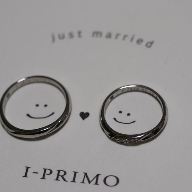 【アイプリモ(I-PRIMO)の口コミ】 婚約指輪にも合うようなデザインを選びました！ダイヤモンドは見た目はさ…