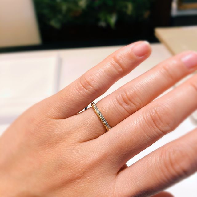 【RosettE(ロゼット)の口コミ】 結婚当初に購入した指輪が変形したりと古くなったため買い替えです。ネッ…