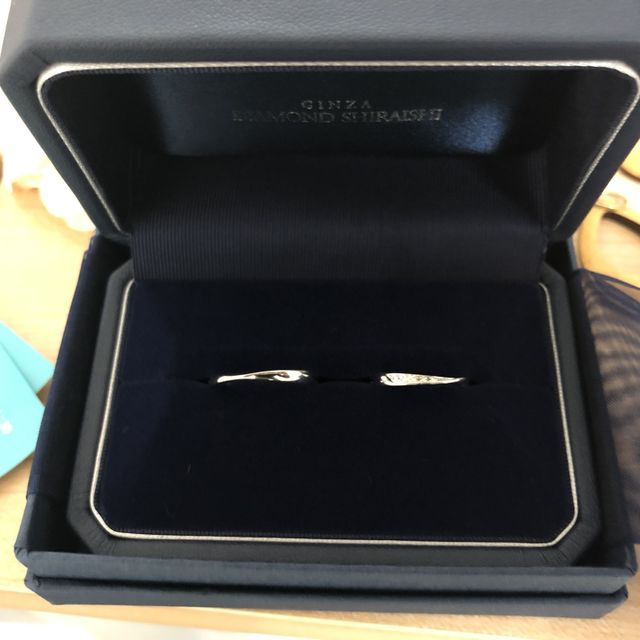 【銀座ダイヤモンドシライシの口コミ】 付けた瞬間にこれがいい！と思った指輪でした。少しねじれがあるような指…