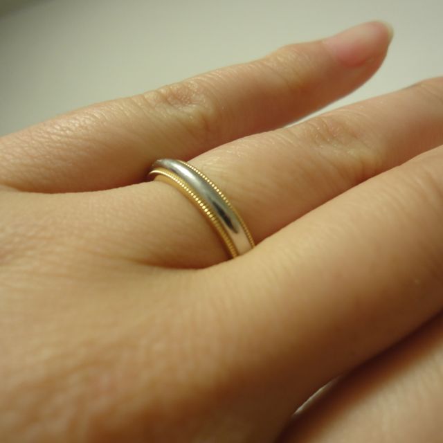 【ティファニー(Tiffany & Co.)の口コミ】 婚約指輪がティファニーのものだったので、結婚指輪もティファニーで買う…