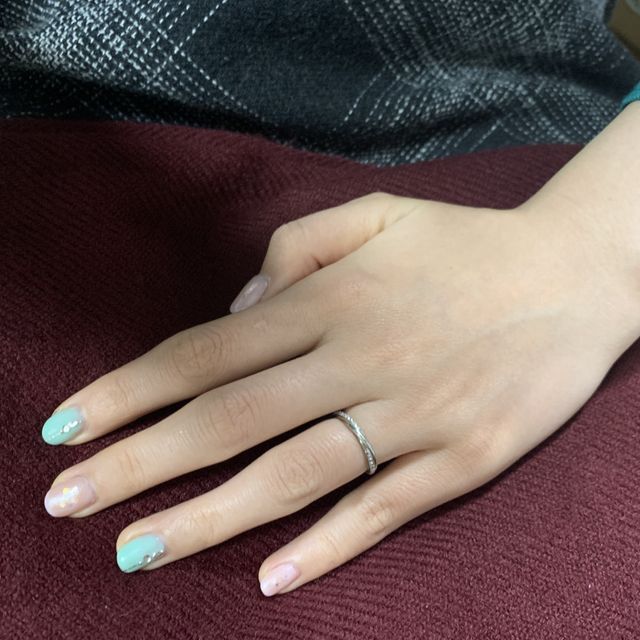 【銀座ダイヤモンドシライシの口コミ】 デザインが第一の決め手。このブランドの指輪がほしい！という強い思いが…