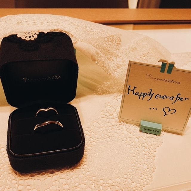【ティファニー(Tiffany & Co.)の口コミ】 NOVOシリーズのプリンセスカットをいただいたので、重ね付けでキレイに見…
