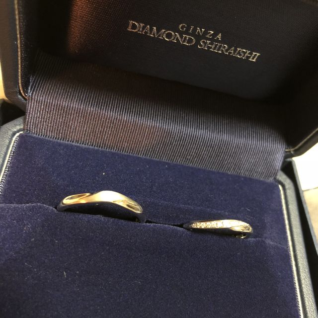 【銀座ダイヤモンドシライシの口コミ】 デザインがどこで見たものよりも素敵だったのとダイヤの説明もしっかりし…