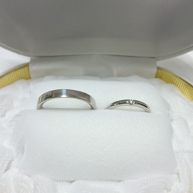 【カオキ　ダイヤモンド専門卸直営店の口コミ】 小さなダイヤが1石ついたプラチナリングを探していました。ハイブランドに…