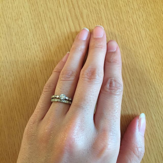 【LUCIE(ルシエ)の口コミ】 入籍後の指輪購入でしたので、自分で好きなものを選びました。婚約指輪も…