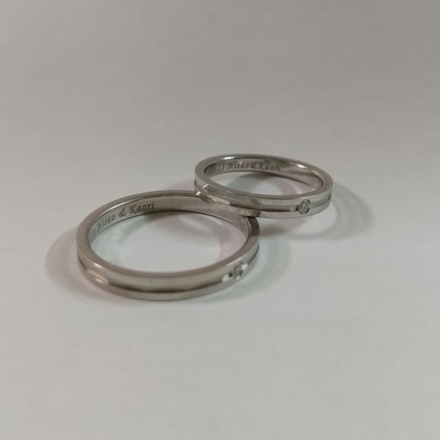 【アイプリモ(I-PRIMO)の口コミ】 見た目シンプルながら　溝部分がシャープで気に入りました。指輪に元々つ…