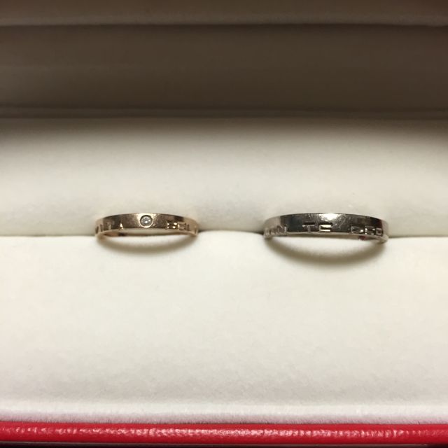 【REGALO(レガロ)の口コミ】 オーダーメイドなので、自分の好きな物が作れます。リングの素材、文字入…