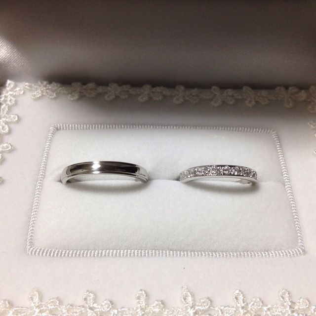 【宝寿堂(ほうじゅどう)の口コミ】 マリッジリングを購入しました。レディースは「ハーフエタニティ」と決め…