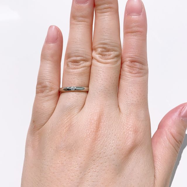 【4℃ BRIDAL(ヨンドシーブライダル)の口コミ】 着け心地が決め手となりました。3店舗回りましたが、1番着け心地が滑らか…