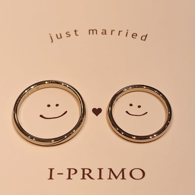 【アイプリモ(I-PRIMO)の口コミ】 指に馴染みやすく、ダイヤが派手になりすぎない大きさ、ストレートタイプ…