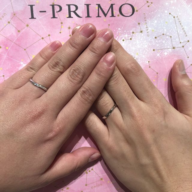 【アイプリモ(I-PRIMO)の口コミ】 旦那が指輪のデザインに一目惚れして
即決でした！
私はアイプリモ来る前…